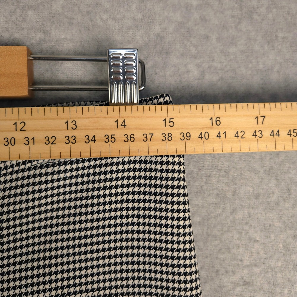 Theory Houndstooth Pants Classic Skinny Cropped Made in USA Size 4 - Picture 6 of 8